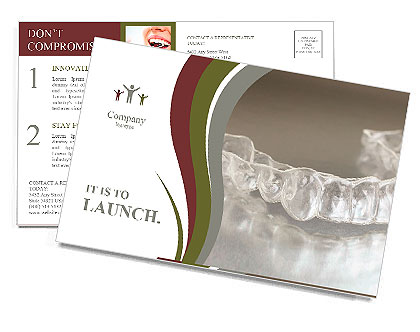 Denture with braces Postcard Template