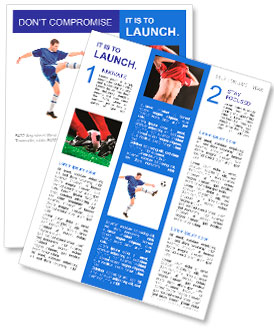 ボールを撮影サッカー選手は、白い背景で隔離 ニュースレター