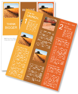 Combine harvester Newsletter Template