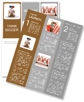 3D人間の3Dメガネを着用し、ポップコーンを食べて ニュースレター