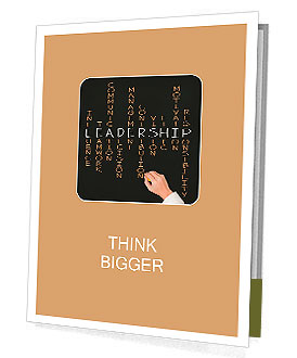 Business hand writing leadership skill Presentation Folder