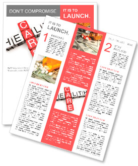 Health Care concept Newsletter Template