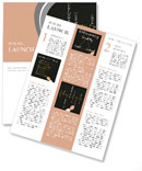 Business hand writing success concept Newsletter Template