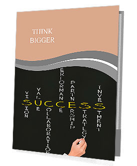 Business hand writing success concept Presentation Folder