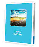 Winding road in Italy Presentation Folder