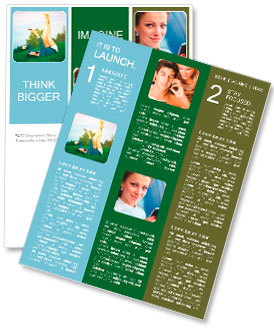 Girl photographs her legs while lying in the park Newsletter Template