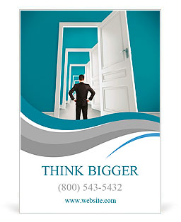 The man opened the doors Ad Template