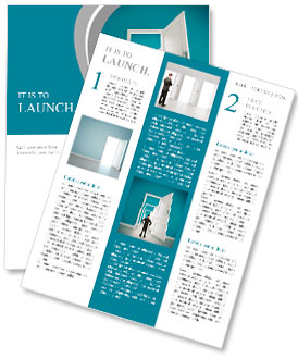 The man opened the doors Newsletter Template