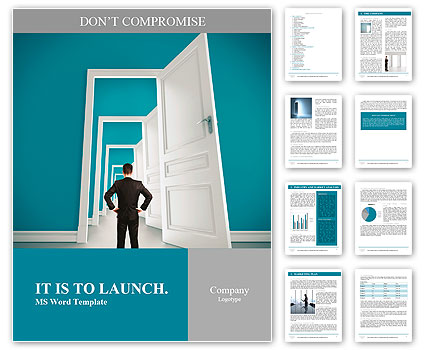 The man opened the doors Word Template