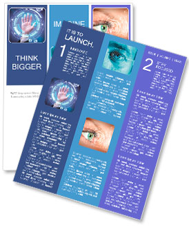 Fingerprint scan Newsletter Template