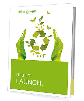 Sign ecology save nature together Presentation Folder