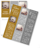 The symbolic image of a businessman with no options Newsletter Template