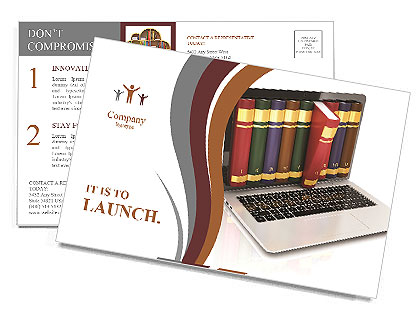 A lot of the computer Postcard Template