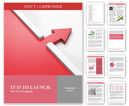 The two red arrows Word Template