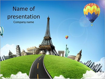 Wonderful European vacation PowerPoint Template