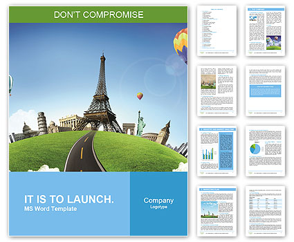 Wonderful European vacation Word Template