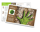 Hand made &#8203;&#8203;from leaves Postcard Template