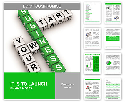 Crossword business Word Template