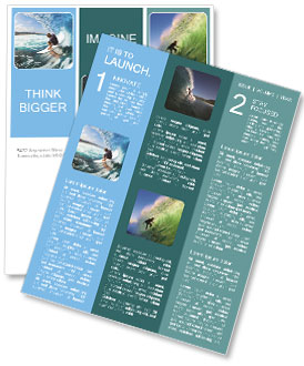 Surfare på toppen av en våg Nyhetssändning