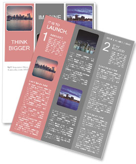 A beautiful view of the bridge and the city Newsletter Template