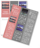 A beautiful view of the bridge and the city Newsletter Template