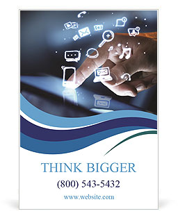 Technologies in touch with your finger Ad Template