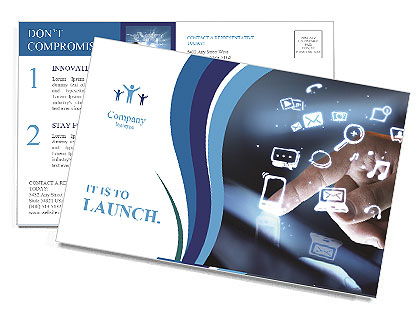 Technologies in touch with your finger Postcard Template