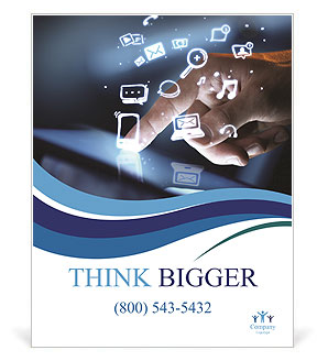 Technologies in touch with your finger Poster Template