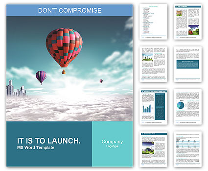 Balloons extraordinary journey Word Template