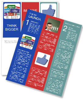 Multi-colored tablets with inscriptions Newsletter Template