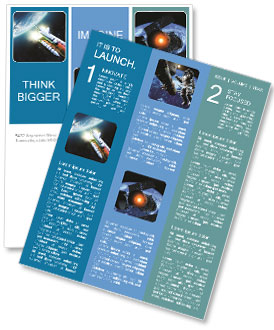 Space shuttle Newsletter Template