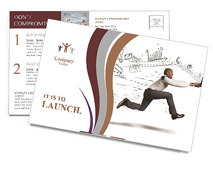 Business concept Postcard Template