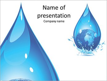 巨大的水一滴 PowerPoint演示模板