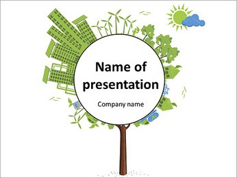 Ecology in the city PowerPoint Template