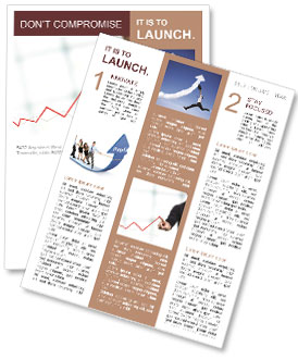 Affärsman ritar en graf över stiger upp Nyhetssändning