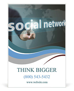 Caption social network concept Ad Template