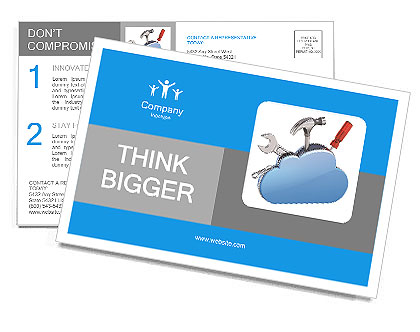 Fix the weather instruments in the clouds Postcard Template