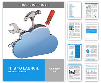 Fix the weather instruments in the clouds Word Template