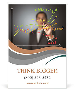 A man paints a graphic Ad Template