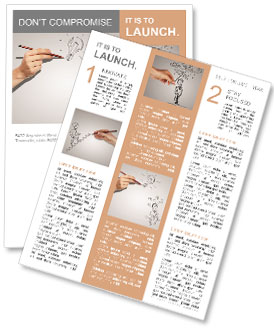 Painted man thought Newsletter Template