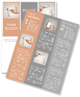 The painted man greets Newsletter Template