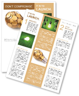 Electricity is money Newsletter Template