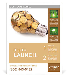 Electricity is money Poster Template