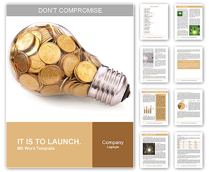 Electricity is money Word Template