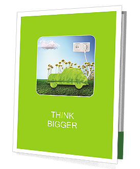 The concept of a green car of the future Presentation Folder