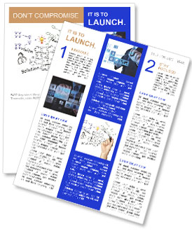 Business idea concept on a white background Newsletter Template