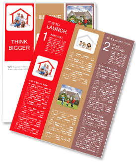 Happy home concept Newsletter Template