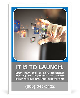 Hand exciting information Ad Template