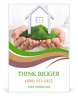 Green flooring in the house Ad Template