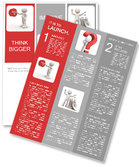 The image of a man and a button contact-us Newsletter Template